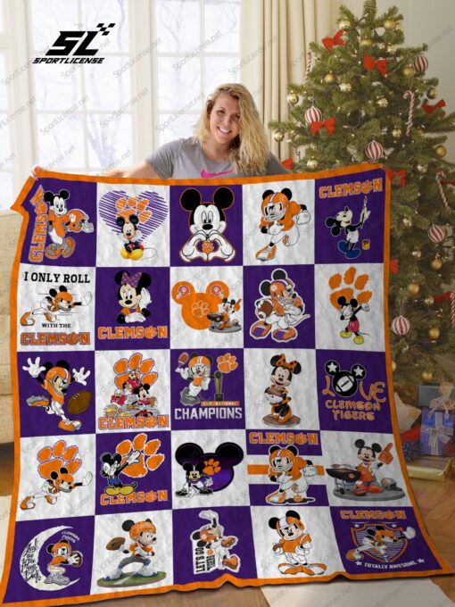 Buy Clemson Tigers Disney Quilt Blanket & Quilt Bedding Set