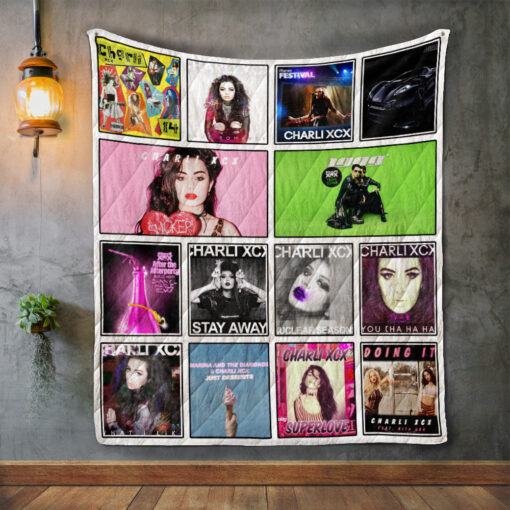 Buy Charli Xcx Album Covers Quilt Blanket & Quilt Bedding Set