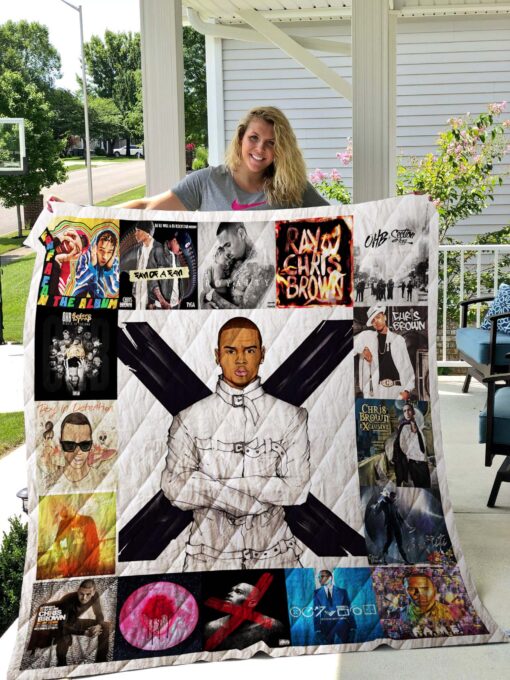 Buy Chris Brown Albums Quilt Blanket & Quilt Bedding Set