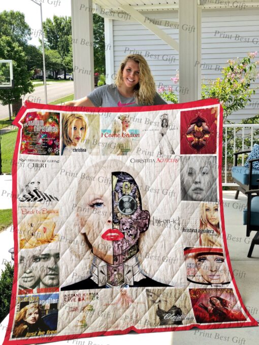 Buy Christina Aguilera Albums Cover Poster Quilt Blanket & Quilt Bedding Set Ver 2