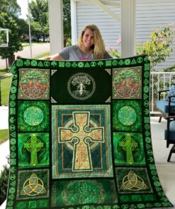 Buy Celtic Cross Quilt Blanket & Quilt Bedding Set Great Customized Blanket Gifts For Birthday Christmas Thanksgiving