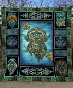 Buy Celtic Owl Emotions Quilt Blanket & Quilt Bedding Set Great Customized Blanket Gifts For Birthday Christmas Thanksgiving