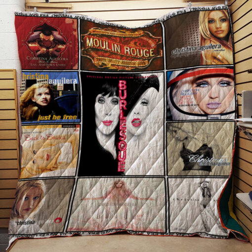 Buy Christina Aguilera Albums Quilt Blanket & Quilt Bedding Set - Meteew