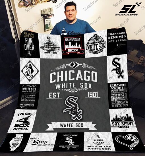 Buy Chicago White Sox 17 Quilt Blanket & Quilt Bedding Set