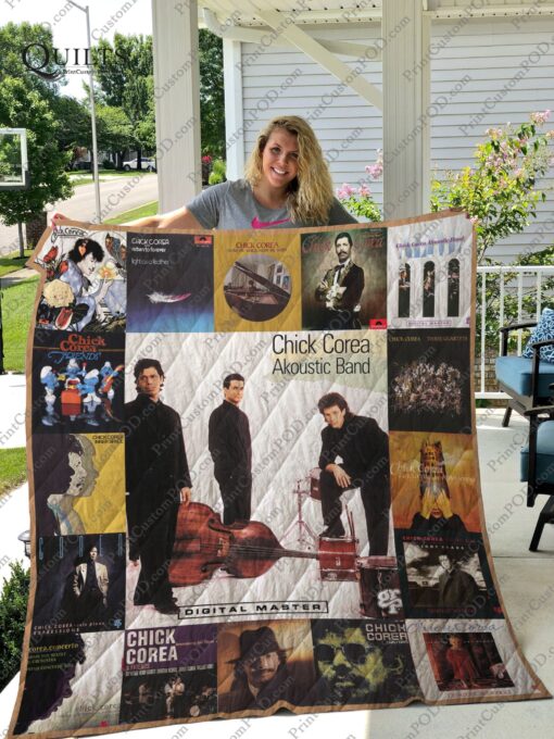 Buy Chick Corea Albums Quilt Blanket & Quilt Bedding Set For Fans Ver 17