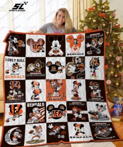 Buy Cincinnati Bengals Disney Quilt Blanket & Quilt Bedding Set