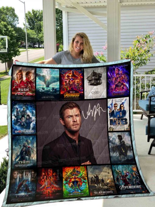 Buy Chris Hemsworth Quilt Blanket & Quilt Bedding Set 01