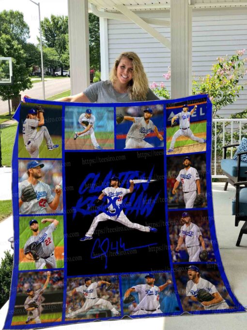 Buy Clayton Kershaw Quilt Blanket & Quilt Bedding Set 02