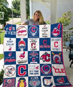 Buy Cleveland Indians 25 Quilt Blanket & Quilt Bedding Set- Custom Quilt