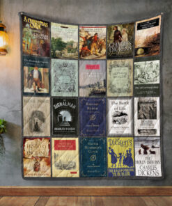 Buy Charles Dickens Books Quilt Blanket & Quilt Bedding Set