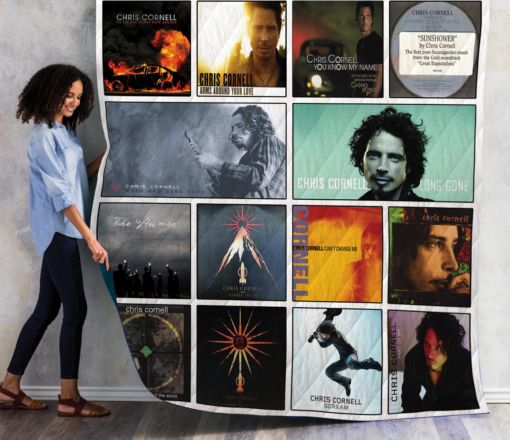 Buy Chris Cornell Singles Albums Quilt Blanket & Quilt Bedding Set