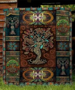 Buy Celtic Pattern Tree Of Life Quilt Blanket & Quilt Bedding Set Great Customized Gifts For Birthday Christmas Thanksgiving Perfect Gifts For Tree Of Life Lover