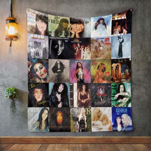 Buy Cher Style 2 Album Covers Quilt Blanket & Quilt Bedding Set