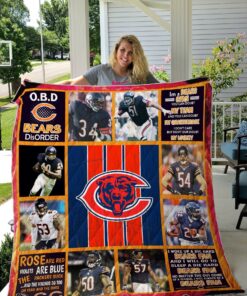 Buy Chicago Bears Quilt Blanket & Quilt Bedding Set 01 - Meteew