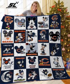 Buy Chicago Bears Disney Quilt Blanket & Quilt Bedding Set