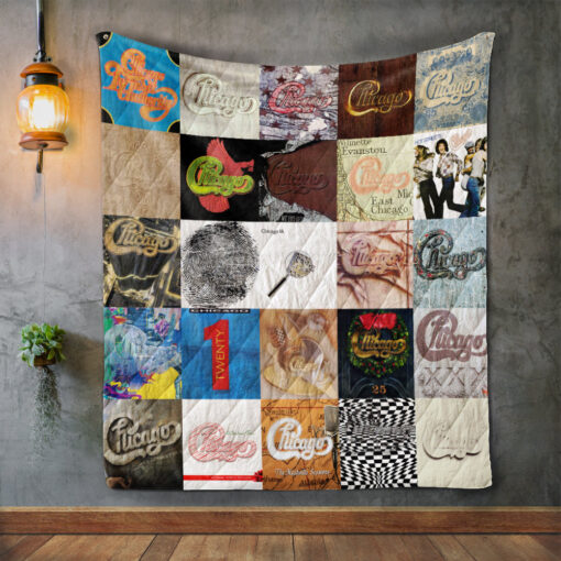 Buy Chicago Album Covers Quilt Blanket & Quilt Bedding Set