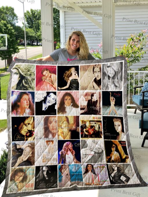 Buy Celine Dion Albums Cover Poster Quilt Blanket & Quilt Bedding Set Ver 4