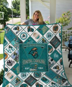 Buy Coastal Carolina Chanticleers Quilt Blanket & Quilt Bedding Set