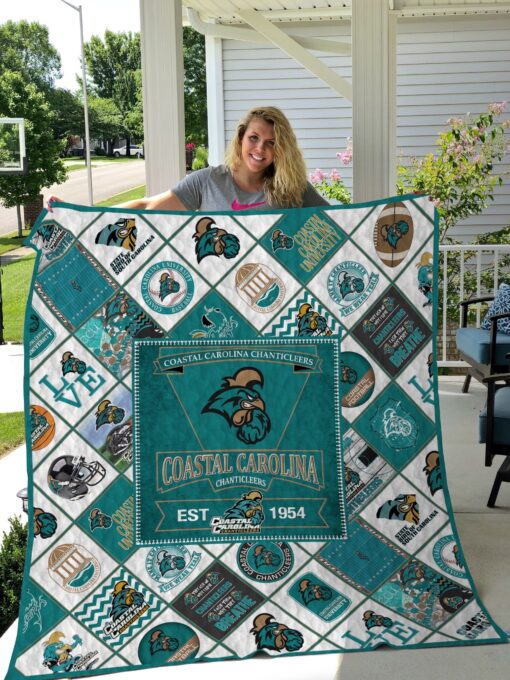 Buy Coastal Carolina Chanticleers Quilt Blanket & Quilt Bedding Set