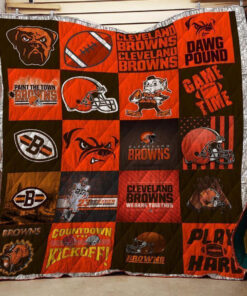 Buy Cleveland Browns Quilt Blanket & Quilt Bedding Set - Meteew