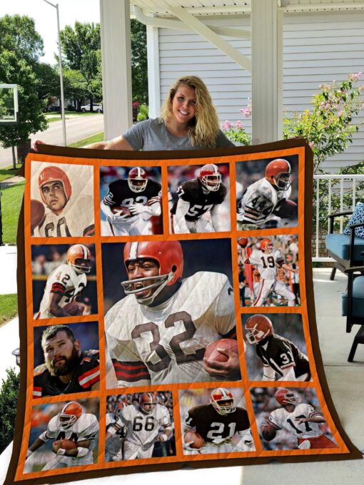 Buy Cleveland Browns Legends Quilt Blanket & Quilt Bedding Set