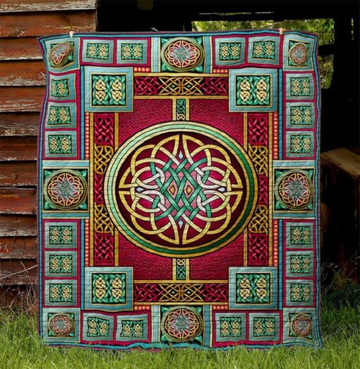 Buy Celtic Art Quilt Blanket & Quilt Bedding Set Great Customized Blanket Gifts For Birthday Christmas Thanksgiving - Meteew