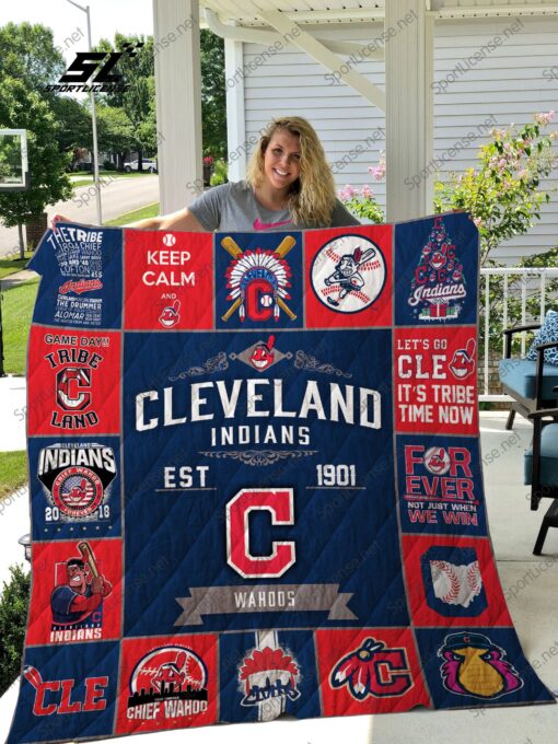 Buy Cleveland Indians Quilt Blanket & Quilt Bedding Set