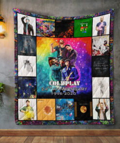 Buy Coldplay 24Th Anniversary Quilt Blanket & Quilt Bedding Set