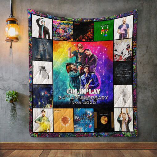 Buy Coldplay 24Th Anniversary Quilt Blanket & Quilt Bedding Set