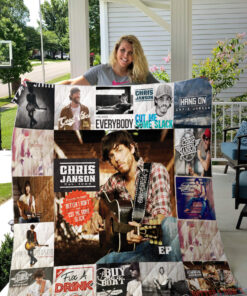 Buy Chris Janson Quilt Blanket & Quilt Bedding Set For Fans Ver 17