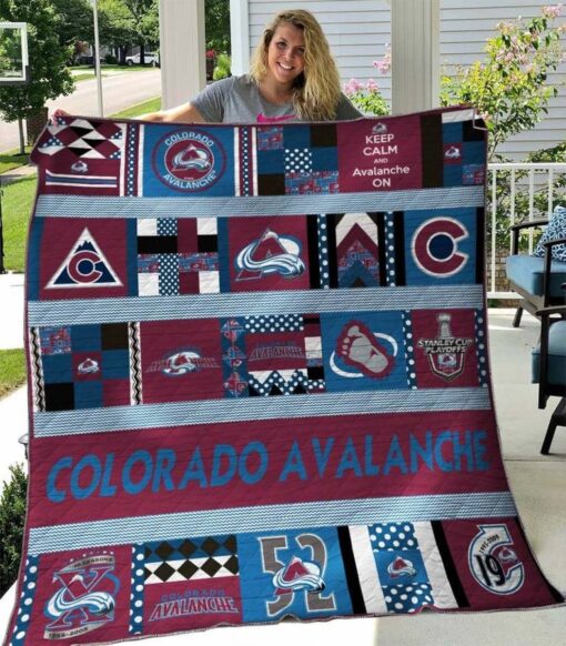 Buy Colorado Avalanche 04 All Season Plus Size Quilt Blanket & Quilt Bedding Set