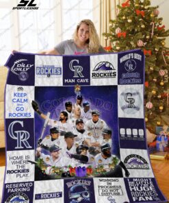 Buy Colorado Rockies Christmas Quilt Blanket & Quilt Bedding Set