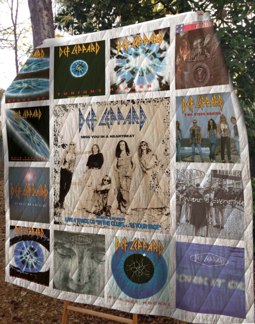 Buy Def Leppard Albums Quilt Blanket & Quilt Bedding Set 02