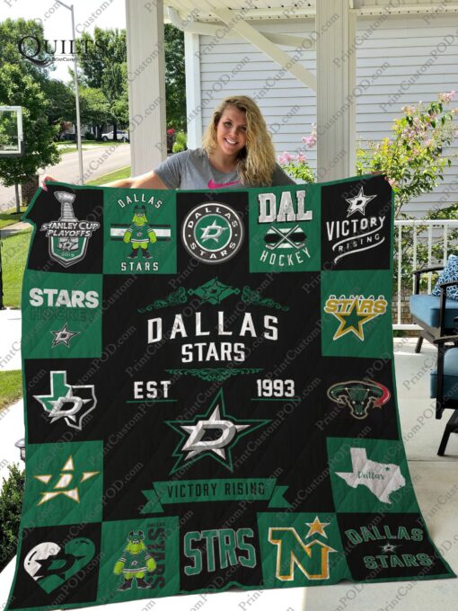 Buy Dallas Stars Quilt Blanket & Quilt Bedding Set Ver 17