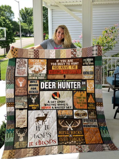 Buy Deer Hunter You Have Wrong Priorities Quilt Blanket & Quilt Bedding Set Great Customized Gifts For Birthday Christmas Thanksgiving Perfect Gifts For Deer Lover