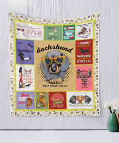 Buy Dachshund Best Friend Forever Quilt Blanket & Quilt Bedding Set Great Customized Blanket Gifts For Birthday Christmas Thanksgiving