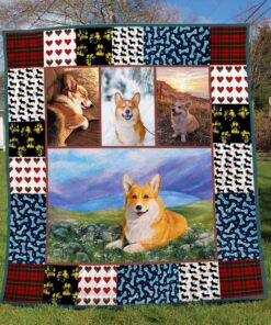 Buy Corgi Natural Quilt Blanket & Quilt Bedding Set Great Customized Blanket Gifts For Birthday Christmas Thanksgiving