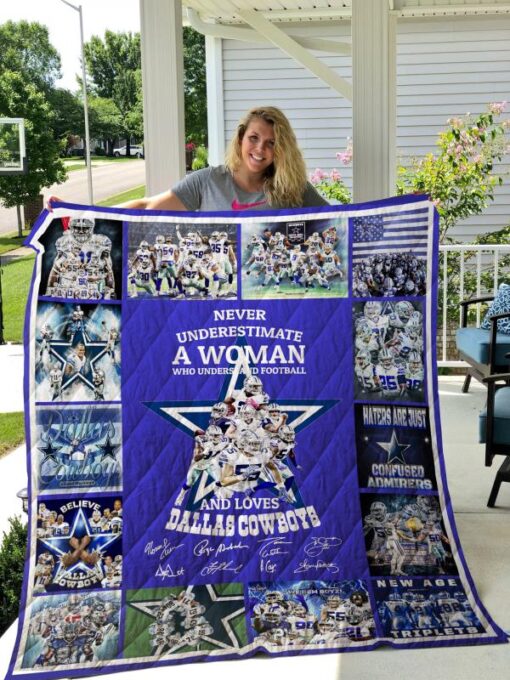 Buy Dallas Cowboys Quilt Blanket & Quilt Bedding Set 03