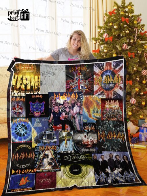 Buy Def Leppard Albums Cover Poster Quilt Blanket & Quilt Bedding Set Ver 2