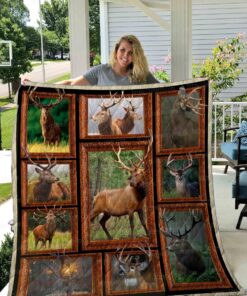 Buy Deer In The Forest Quilt Blanket & Quilt Bedding Set Great Customized Gifts For Birthday Christmas Thanksgiving Perfect Gifts For Deer Lover