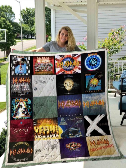 Buy Def Leppard All Season Plus Size Quilt Blanket & Quilt Bedding Set - Meteew