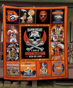 Buy Denver Broncos Ver 11 All Season Plus Size Quilt Blanket & Quilt Bedding Set