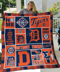 Buy Detroit Tigers Quilt Blanket & Quilt Bedding Set - Meteew