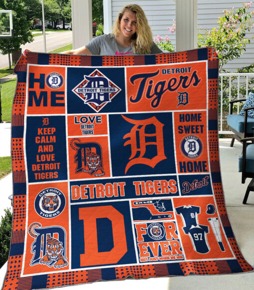 Buy Detroit Tigers Quilt Blanket & Quilt Bedding Set - Meteew