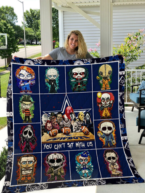 Buy Dalas Cowboys Horror Friend Quilt Blanket & Quilt Bedding Set