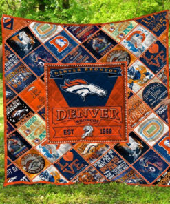 Buy Denver Broncos Quilt Blanket & Quilt Bedding Set Fan Made