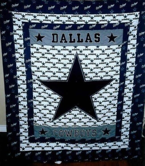 Buy Dallas Cowboys Quilt Blanket & Quilt Bedding Set 08