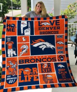 Buy Denver Broncos Quilt Blanket & Quilt Bedding Set 04