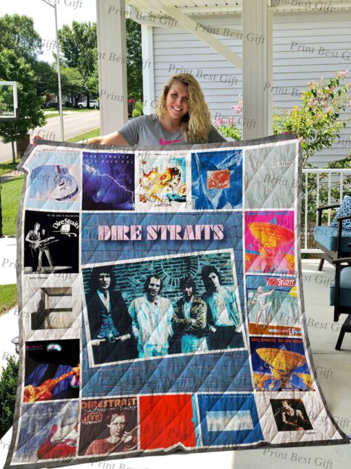 Buy Dire Straits Albums Cover Poster Quilt Blanket & Quilt Bedding Set