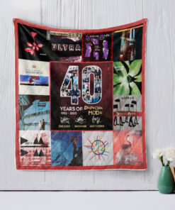 Buy Depeche Mode 40 Years Of 1980-2020 For Fans  Quilt Blanket & Quilt Bedding Set